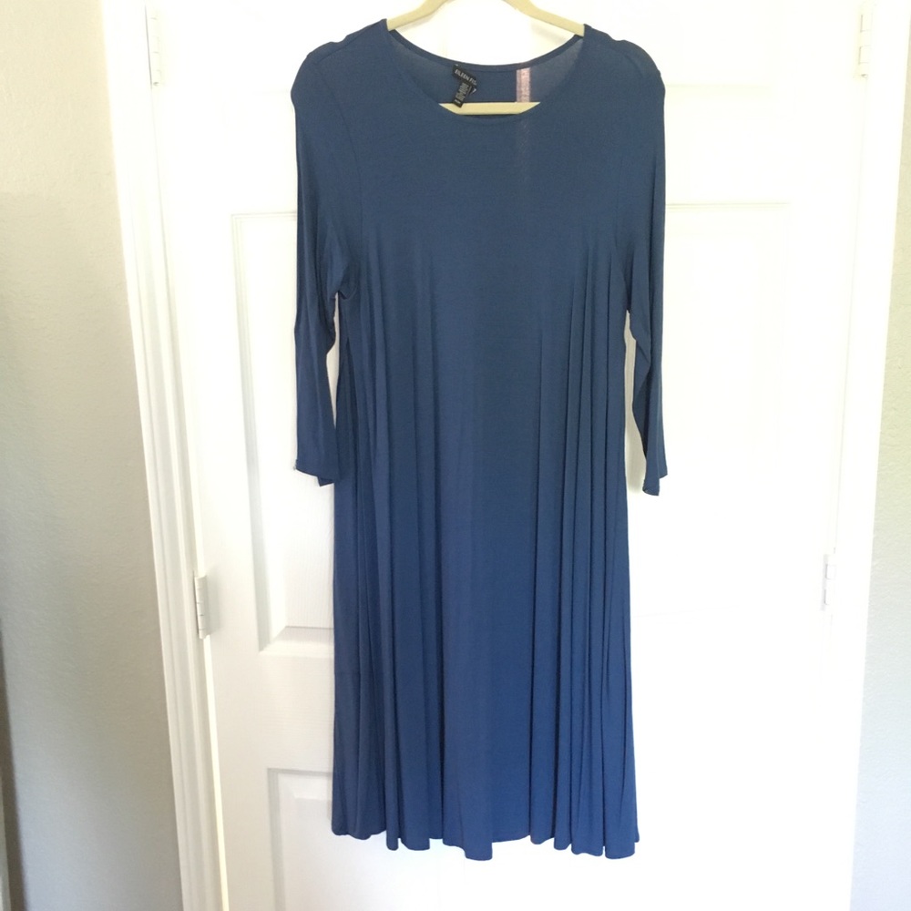 Eileen Fisher dress medium m blue